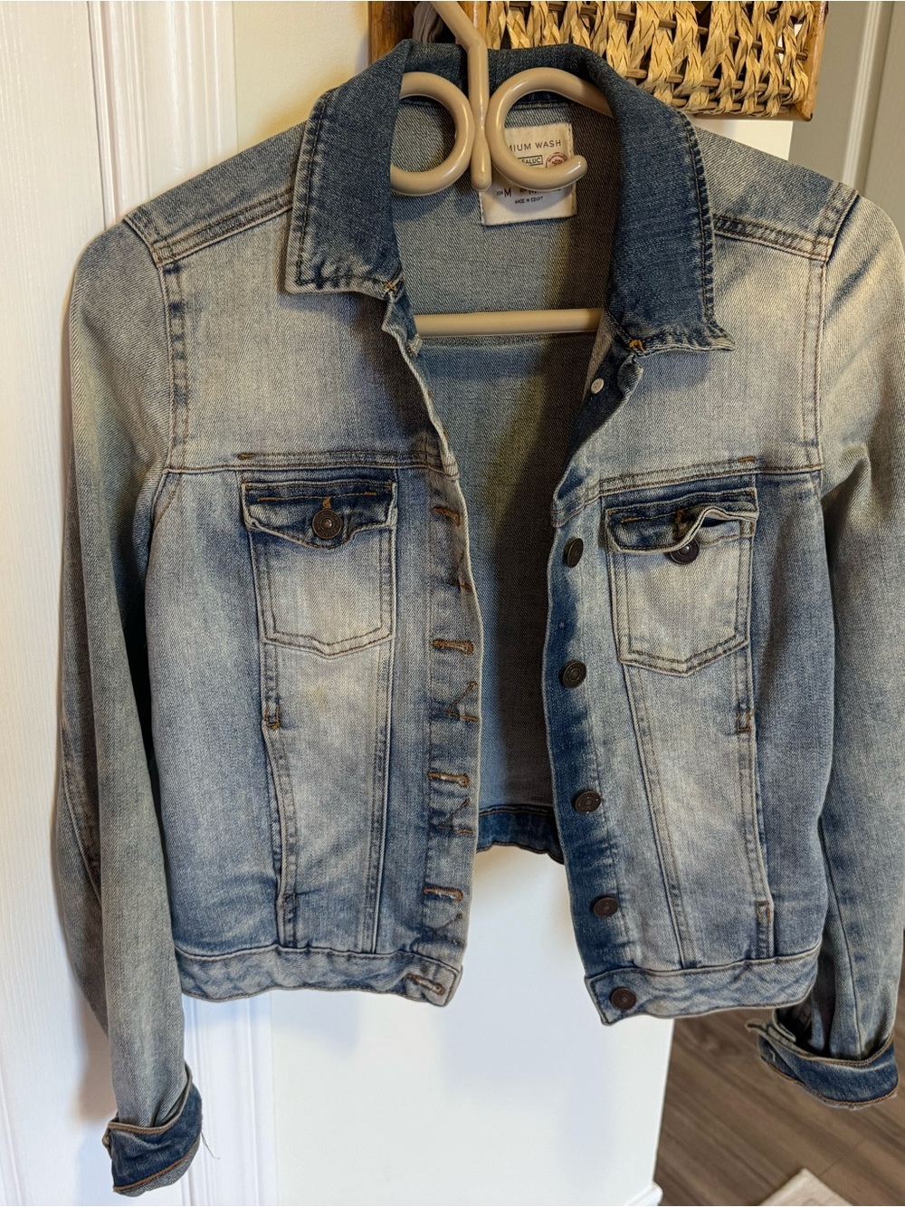 Zara Light Wash Denim Jacket